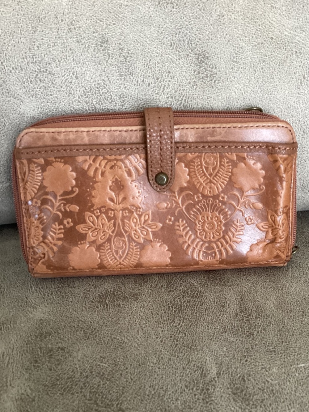 The Sak leather embossed wallet new no tag